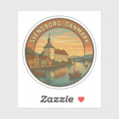 Schloss Svendborg Dänemark Aufkleber (Blatt)