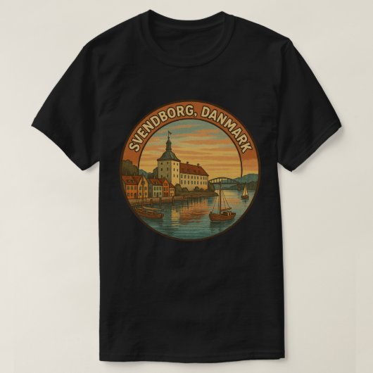 Schloss Svendborg Dänemark T-Shirt (Design vorne)