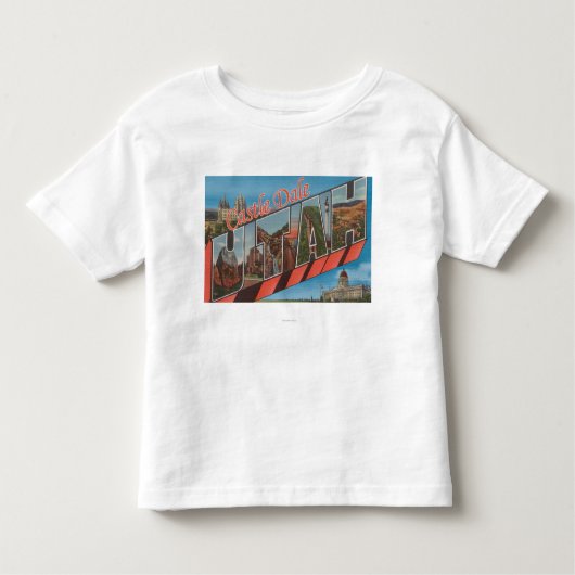 Schloss-Tal, Utah - große Buchstabe-Szenen Kleinkind T-shirt (Vorderseite)