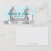 Schloss-Telefonkarte Telefonnummerkarte (Vorne/Hinten)