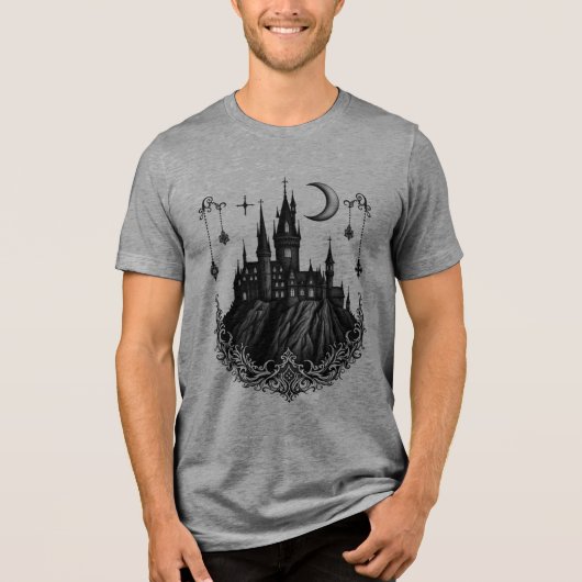 Schloss Tri-Blend Shirt (Vorderseite)