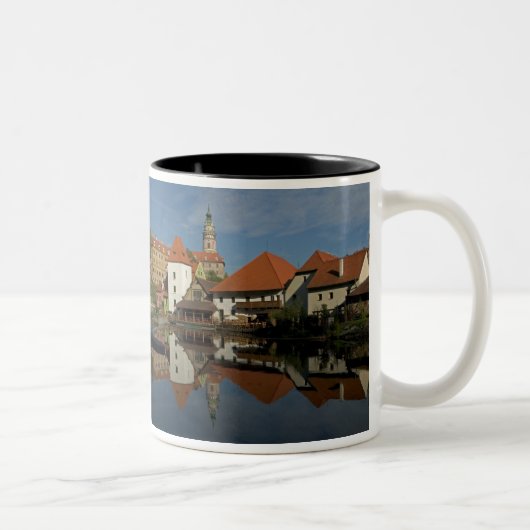 Schloss Turm, Moldau, Cesky Krumlov, Zweifarbige Tasse (Rechts)