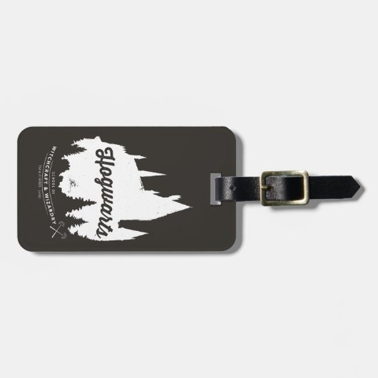 Schloss-Typografie Harry Potters | HOGWARTS™ Gepäckanhänger (Vorderseite horizontal)