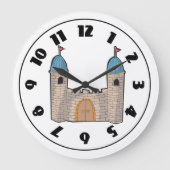 Schloss-Uhr Große Wanduhr (Vorderseite)