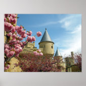 Schloss und Blume Poster (Vorne)