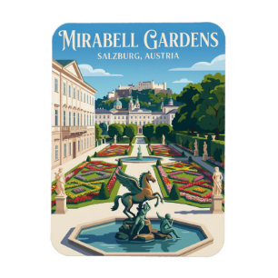 Schloss und Gärten Mirabell Österreich Magnet