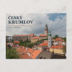 Schloss und Historische Stadt Český Krumlov Postkarte