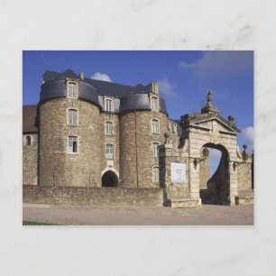 Schloss und Museum, Boulogne, Pas-de-Calais, Postkarte