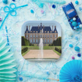 Schloss und Parc de Sceaux im Sommer - Frankreich Pappteller (Party)