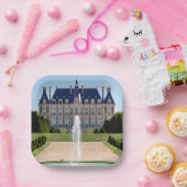 Schloss und Parc de Sceaux im Sommer - Frankreich Pappteller (Party)