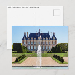 Schloss und Park Sceaux im Sommer - Frankreich Postkarte