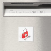 Schloss und Schlüssel Magnet (In Situ (Geschirrspüler))