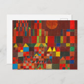 Schloss und Sonne, 1928 von Paul Klee Postkarte (Vorne/Hinten)