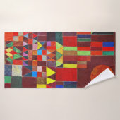 Schloss und Sonne, Paul Klee Badehandtuch (Badehandtuch)