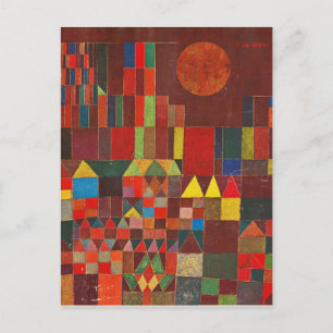 Schloss und Sonne, Paul Klee Expressionismus Figür Postkarte