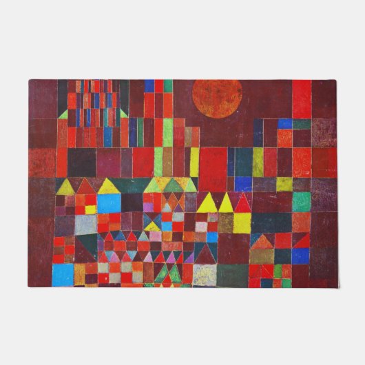Schloss und Sonne, Paul Klee Fußmatte (Vorderseite)
