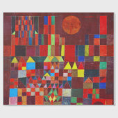 Schloss und Sonne, Paul Klee Geschenkpapier (Flach)