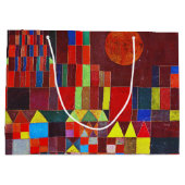 Schloss und Sonne, Paul Klee große Geschenktasche Geschenktüte (Rückseite)