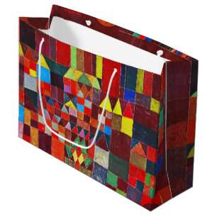 Schloss und Sonne, Paul Klee große Geschenktasche Große Geschenktüte