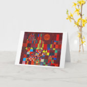 Schloss und Sonne, Paul Klee Karte (Gelbe Blume)