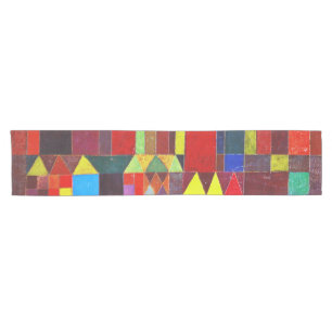 Schloss und Sonne, Paul Klee Kurzer Tischläufer