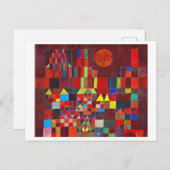 Schloss und Sonne, Paul Klee Postkarte (Vorne/Hinten)