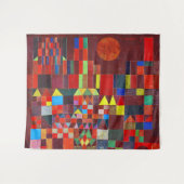 Schloss und Sonne, Paul Klee Wandteppich (Vorderseite (Horizontal))