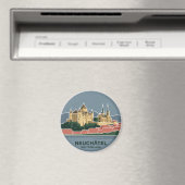 Schloss und Stiftskirche Schweiz Magnet (In Situ (Geschirrspüler))