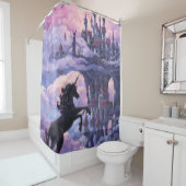 Schloss Unicorn Duschvorhang (Beispiel)