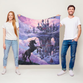 Schloss Unicorn Fleecedecke