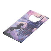 Schloss Unicorn Geldkarten Flaschenöffner (Rückseite Schrägansicht)