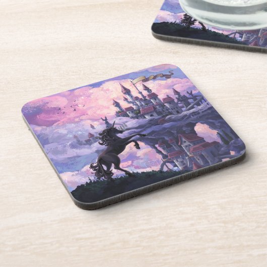 Schloss Unicorn Getränkeuntersetzer (Linke Seite)