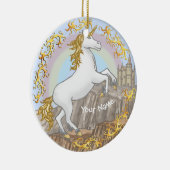 Schloss Unicorn Keramik Ornament (Rechts)
