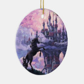 Schloss Unicorn Keramik Ornament (Rechts)