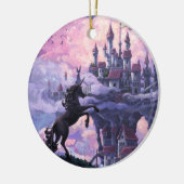 Schloss Unicorn Keramik Ornament (Links)