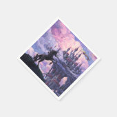 Schloss Unicorn Serviette (Ecke)