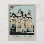 Schloss Ussé im Loire-Tal, Frankreich Postkarte (Vorderseite)