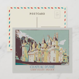 Schloss Ussé im Loire-Tal, Frankreich Postkarte