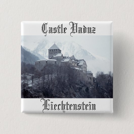 Schloss Vaduz Liechtenstein Button (Vorderseite)