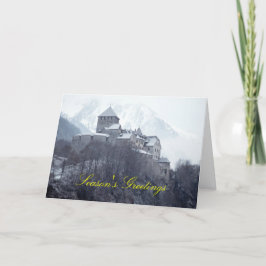 Schloss Vaduz Liechtenstein Feiertagskarte