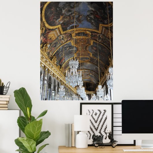 Schloss Versaille Mirror Hall Frankreich Poster (Heimbüro)