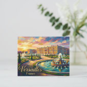 Schloss Versailles Frankreich Postkarte (Stehend Vorderseite)