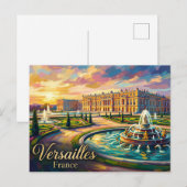 Schloss Versailles Frankreich Postkarte (Vorne/Hinten)