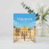 Schloss Versailles Frankreich Postkarte (Stehend Vorderseite)