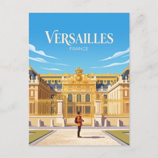 Schloss Versailles Frankreich Postkarte (Vorderseite)