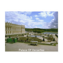 Schloss Versailles Garten Postkarte vintage königl