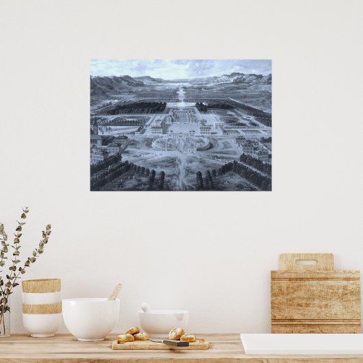 Schloss Versailles - Pierre Patel - 1668 Poster (Küche)