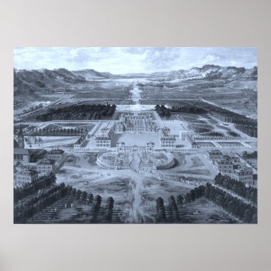 Schloss Versailles - Pierre Patel - 1668 Poster (Vorne)
