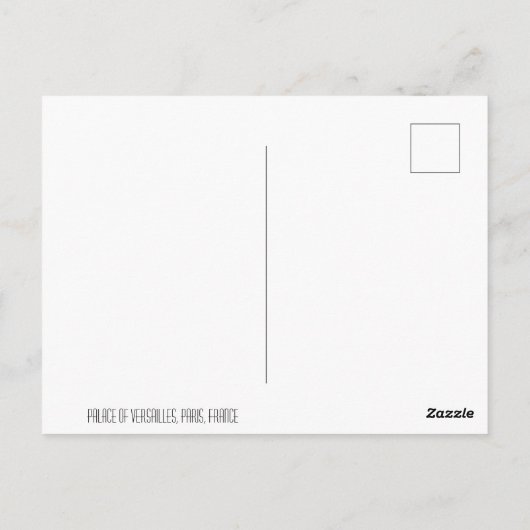 Schloss Versailles Postkarte (Rückseite)