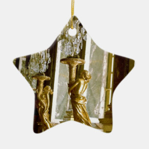 Schloss Versailles Spiegelgalerie Goldene Statue Keramik Ornament
